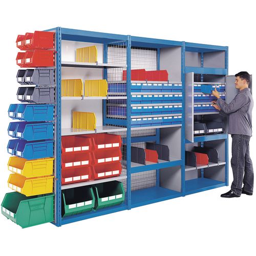 Heavy duty, boltless shelving - 1800mm high bays