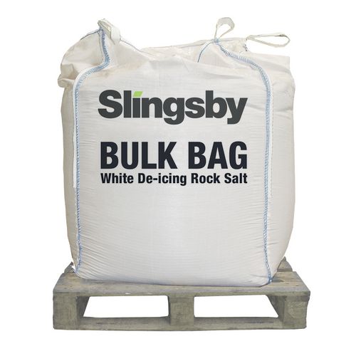 White de-icing salt 1 tonne bag