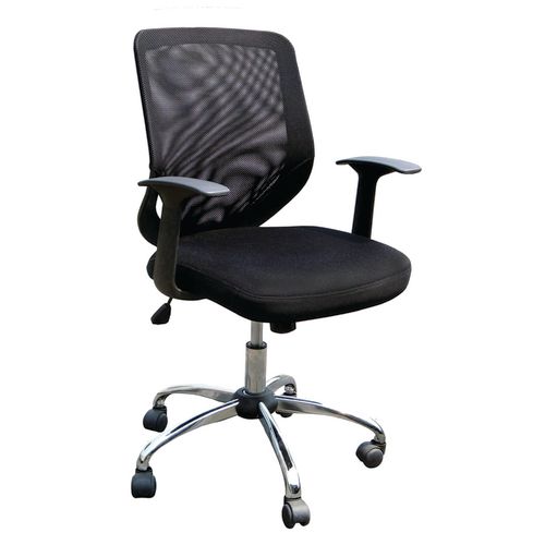 Mesh back operator chair with chrome base