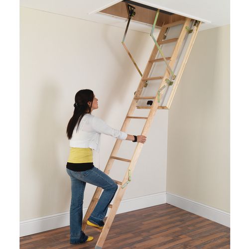 Deluxe timber loft ladder