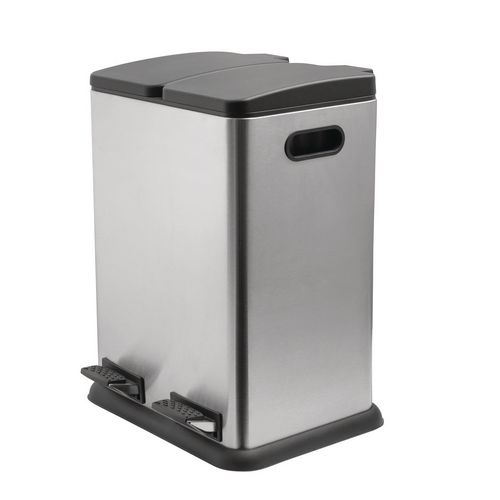 40L two compartment recycling bin