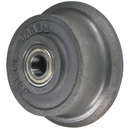 Wheel, Flanged, Cast Iron 100Mm Dia. Roller Bearing Cast Iron Tyred
