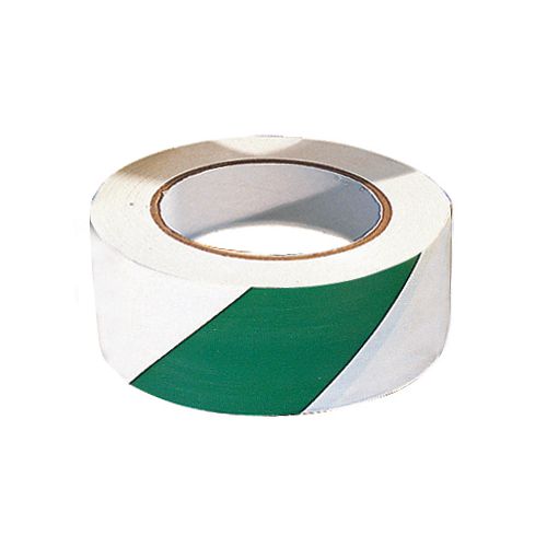 Tape Warning Roll Of Green/ White Width 50Mm Line Marking Tape