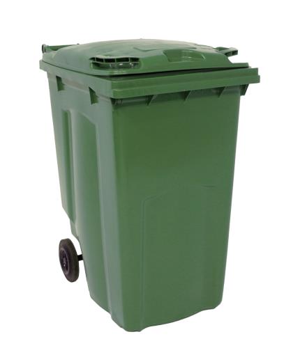 Container Refuse 360 Litre 2 Wheeled Colour Green Outdoor Wheelie