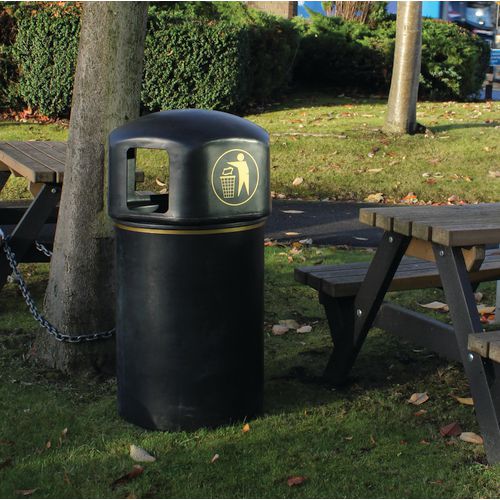 145 litre victorian style litter bin