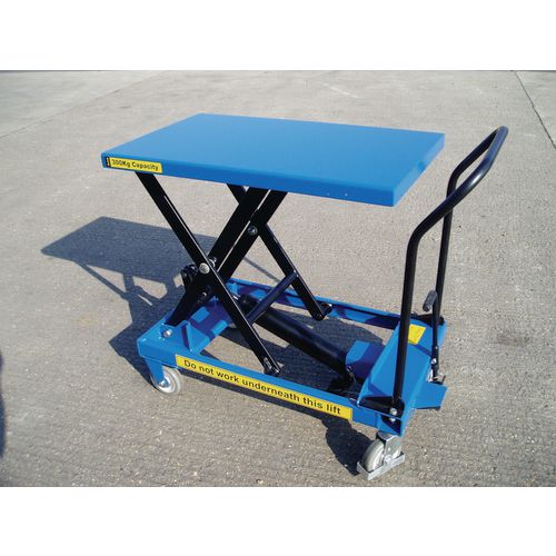 Mobile lift tables with a 12 month guarantee and FREE UK Delivery