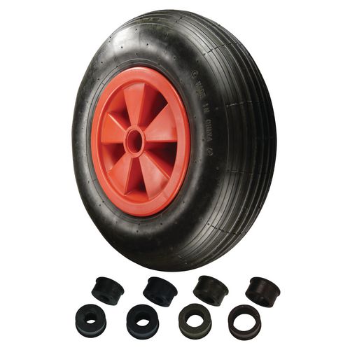 Replacement wheelbarrow wheels Pneumatic Tyred Castors Wheels