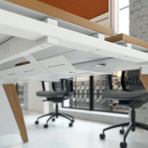 Central Drop Down Cable Tray And Bracket Cable Management
